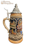 Beer Stein - Coloured Oktoberfest Panorama 1/4L