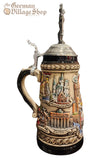 Beer Stein - Rustic Germany with Pewer Knight 1/2L