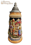 Beer Stein - Coloured Bavarian Panorama 1/4L