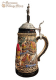 Beer Stein - Rustic Rothenberg with Knight Pewter 1/2L