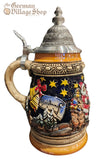 Beer Stein - Coloured Christmas Barrel 1/2L