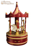 Christmas Music Box - Carousel Red and Gold (It's a Small World)