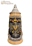 Beer Stein - Coloured German Eagle and City 1/4 L