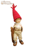 Christmas Decoration - Skier Doll Boy/Girl (15cm)