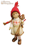 Christmas Decoration - Skier Doll Boy/Girl (15cm)