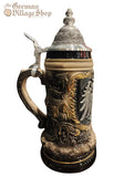 Beer Stein - Black with Pewter Eagle 1/2L