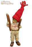 Christmas Decoration - Skier Doll Boy/Girl (15cm)