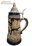 Beer Stein - Rustic Bavarian Crest (Blue) 1/2L