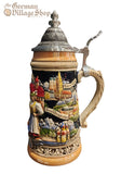 Beer Stein - Coloured Bavarian Panorama 1/4L