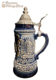 Beer Stein - Munich With Pewter Emblem (Blue) 1/4L