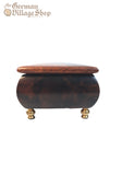 Wooden Music Box - Small Dark Brown with Violin