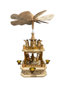 Wooden Christmas Pyramid - 33cm Nativity (2 tier square shape)