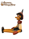 Pinocchio - wooden sitting figure 87cm