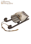 Hanging Decoration - Sleigh Grey 18cm