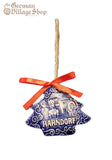 Hanging Decoration - White/Blue Clay Tree Hahndorf