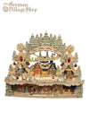 Christmas Arch Musical - LED 2 tiered village with baubles 50cm