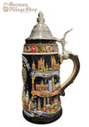 Beer Stein - German Cities Black 1L