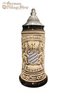 Beer Stein - Rustic Bavarian Flag 1/4L