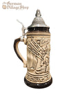 Beer Stein - Rustic Bavarian Flag 1/4L