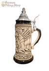 Beer Stein - Rustic Bavarian Flag 1/4L