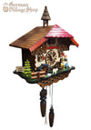 Cuckoo Clock Quartz - Red Roof Rolling Pin Lady