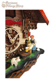 Cuckoo Clock Quartz - Red Roof Rolling Pin Lady