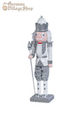 Nutcracker - 30cm Silver and White King