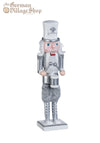 Nutcracker - 30cm Silver and White Drummer