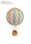 Hot Air Balloon - Medium White Blue