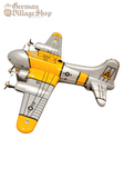 Tin Toy - Bomber Plane Silver