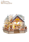 Christmas Decoration - Wooden LED Christmas Baker Musical