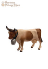 Wooden Figurine - Cow with Bell
