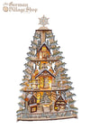 Christmas Decoration - Wooden LED Tree (3 tiered) musical (8x tunes)