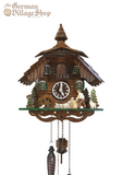 Cuckoo Clock Quartz - Musical chalet with woodchopper