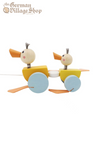 Pull along wooden toy - Duck with baby