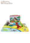 Playset Tin Jurassic - Wooden Puzzle and figurines
