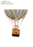 Hot Air Balloon - Small White Blue