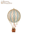 Hot Air Balloon - Small White Blue