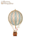 Hot Air Balloon - Small White Blue