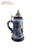 Beer Stein - 1/4L Blue and Gold printed crest