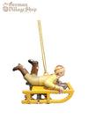 Hanging Decoration - Tin Yellow Sleigh