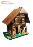 Weatherhouse - Bavarian house with carved figurines 22x23cm