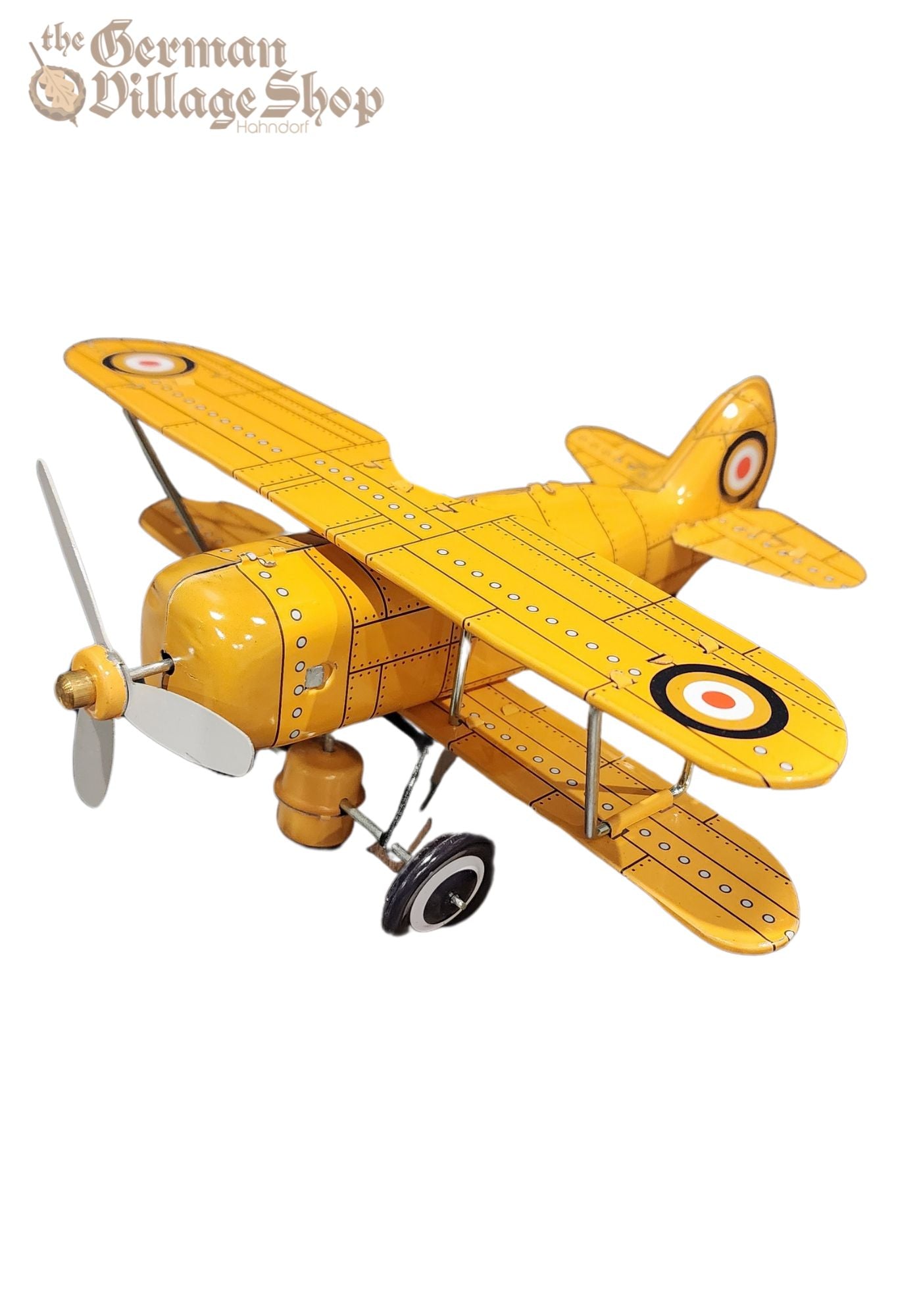 Metal Tin Plane (Yellow) – The German Village Shop Hahndorf