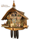 Cuckoo Clock Mechanical 8 Day - Hones kissing couple on bench