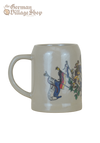 German Beer Mug, Bavarian Check Flag, Drinking vessel for German Beer