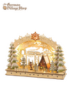 Christmas Arch - LED winter village and train 29.5cm