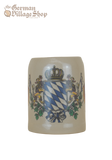 German Beer Mug, Bavarian Check Flag, Drinking vessel for German Beer