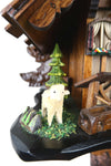 German Cuckoo Clock 1 day mechanical black forest chalet with moving shepherd