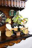 German Cuckoo Clock battery operated black forest chalet with beer drinkers and music