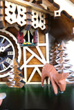 German Cuckoo Clock battery operated black forest chalet with forest scene